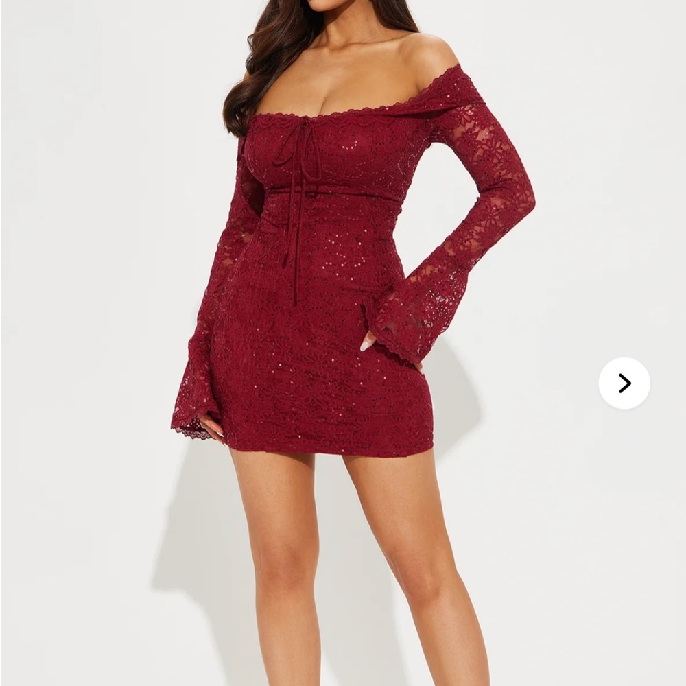 Amazon Floral Long Sleeve Dress in White and Pink - Picture 2 of 2